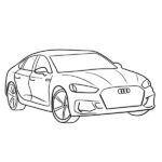 Audi RS5 Coloring Page