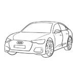 Audi S6 Coloring Page