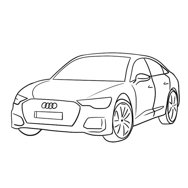 Audi S6 Coloring Book