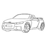 Audi TT RS Coloring Page