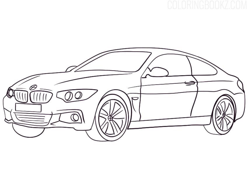 BMW 4 Coloring Page
