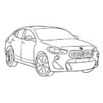 BMW X2 Coloring Page