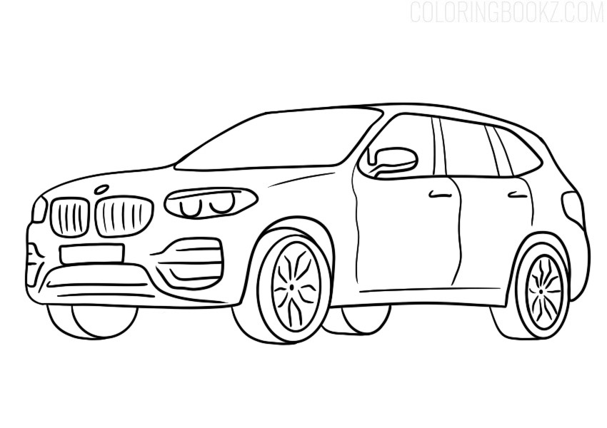 BMW X3 Coloring Page