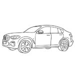 BMW X4 Coloring Page