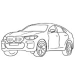 BMW X6M Coloring Page
