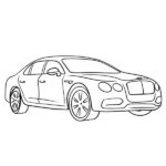 Bentley Flying Spur Coloring Page