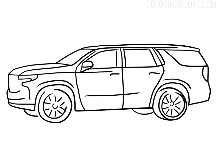 Chevrolet Tahoe Coloring Page