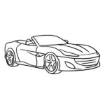 Ferrari Portofino Coloring Page