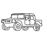 Hummer H1 Coloring Page