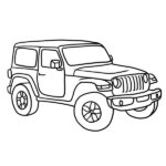 Jeep Wrangler Coloring Page