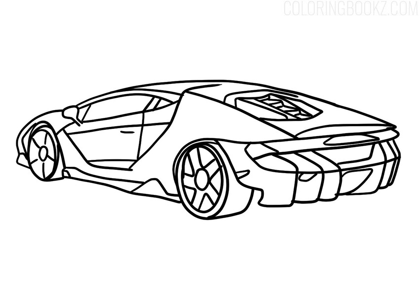 Lamborghini Centenario Coloring Page