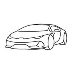 Lamborghini Huracan EVO Coloring Page