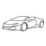 Lamborghini Huracan Spyder Coloring Page