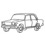 Russian Lada Coloring Page